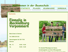 Tablet Screenshot of baumschule-gielow.de